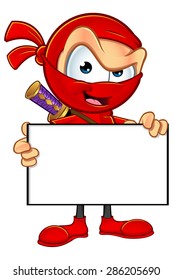 Sneaky Red Ninja Character