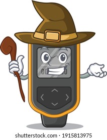 Sneaky Witch Dive Computer Cartoon Character Design