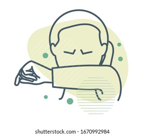 Sneeze - Common Cold and Flu - Icon as EPS 10 File