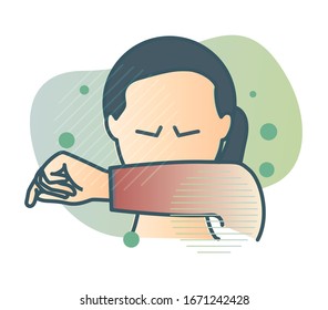 Sneeze - Common Cold and Flu - Icon as EPS 10 File