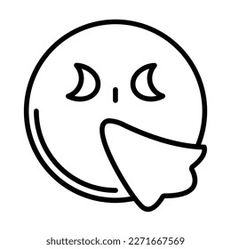 Diseño de iconos faciales estornudantes para uso personal y comercial