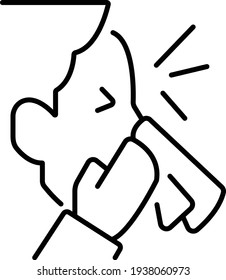 Sneezing icon. Covid-19 safety-related vector line icon. Editable stroke. Covid-19 and Protect icon. Vector. Coronavirus icon.