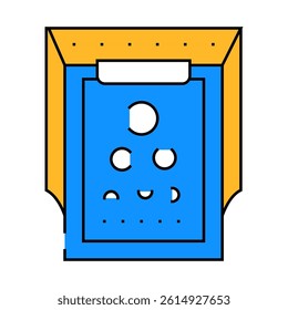 snellen table ophthalmology line icon vector. snellen table ophthalmology sign. isolated symbol illustration