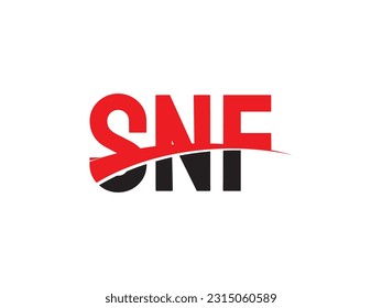 SNF Letter Initial Logo Design Vector Illustration