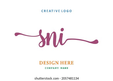 SNI lettering logo is simple, easy to understand and authoritative