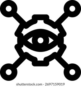 Sniffer, herramientas, icono de contorno de red