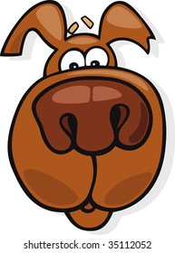 sniffing dog icon