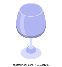 Snifter glass icon. Isometric of snifter glass vector icon for web design isolated on white background
