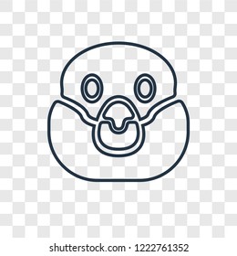 Snigir concept vector linear icon isolated on transparent background, Snigir concept transparency concept in outline style