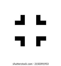 Apuntar de francotirador sobre fondo blanco. Iconos de destino en. Transformar ilustración de diseño de vector de contrato 