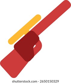 Diseño de estilo plano de icono de pistola de francotirador