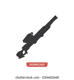 Sniper gun vector icon 