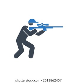 Sniper Icon On White Background