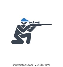 Sniper Icon On White Background