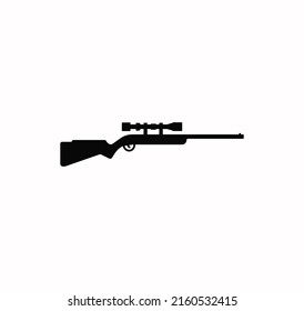 Vector de icono del francotirador en el fondo blanco