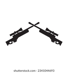 sniper icon vector template illustration logo design
