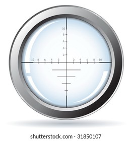 Sniper - isolated on white - vector