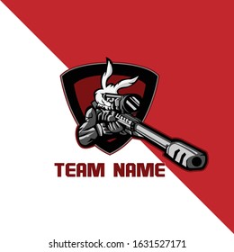 SNIPER RABBIT ESPORT LOGO GAMING