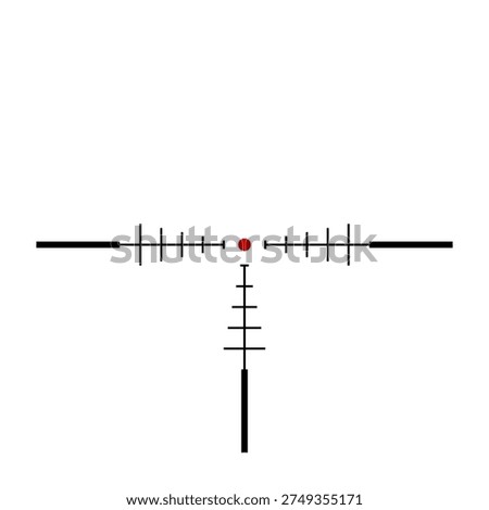 Sniper rifle aim isolated on transparent background. Crosshair target choose destination icon. Aim shoot focus cursor. Bullseye mark targeting. Game aiming sight dot pointer. Vector