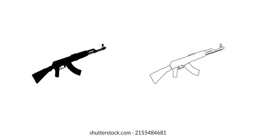 Sniper Rifle icon vector illustration.	