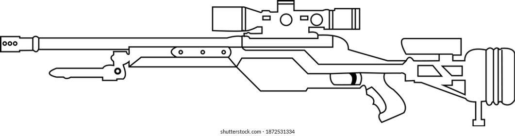 240 Ak47 outline Images, Stock Photos & Vectors | Shutterstock