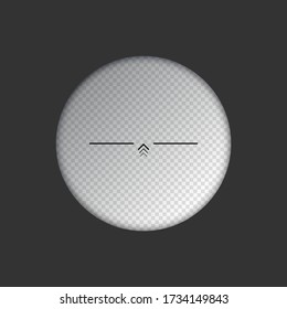 Sniper rifle scope. Weapon aim. Template of optical glass. Target concept. Vector illustration