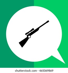 Sniper rifle simple icon