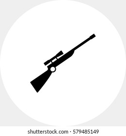 Sniper rifle simple icon