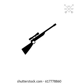 Sniper rifle simple icon