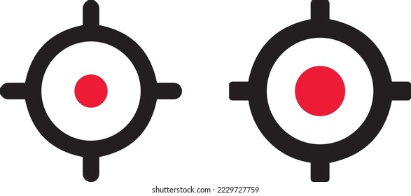 sniper rifle target. Focus target vector icon. Target goal icon. target focus arrow. marketing aim design