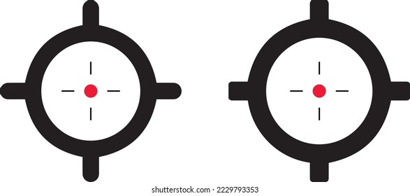 sniper rifle target. Focus target vector icon. Target goal icon. target focus arrow. marketing aim design