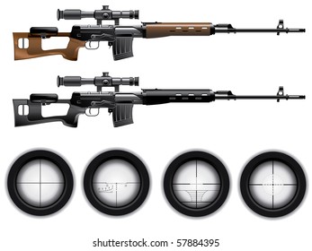  Sniper Rifle Vector