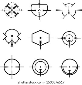sniper scope aim design illustration
