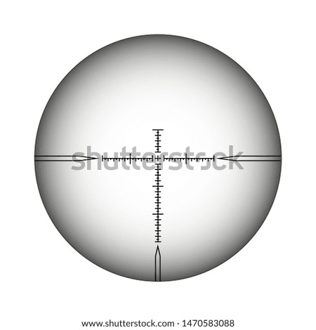 Sniper scope cross. Rifle optical sight isolated on transparent background, vector aim search scoping symbol, weapon aiming target with hairs cross