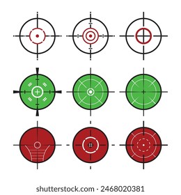 Sniper-Scope-Cross-Vektorillustration