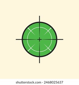 Sniper Scope Cross Vector Illustration