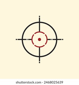 Sniper Scope Cross Vector Illustration