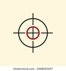 Sniper Scope Cross Vector Illustration