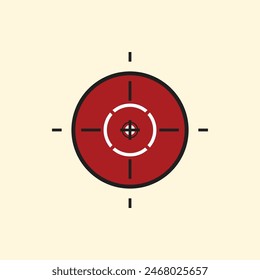 Sniper-Scope-Cross-Vektorillustration