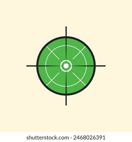 Sniper Scope Cross Vector Illustration