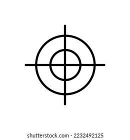 sniper scope icon, vector illustration