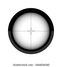 Sniper scope shooting target lines