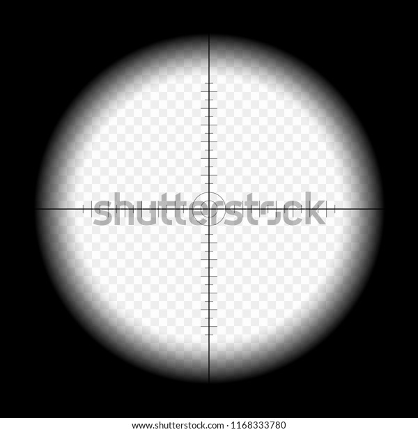 Sniper Scope Template Measurement Marks On Stock Vector (Royalty Free ...