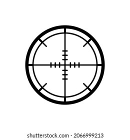 estilo de línea de icono de destino de francotirador