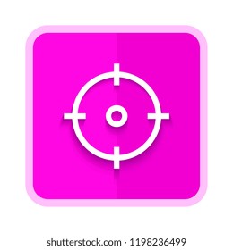 sniper target icon. vector illustration