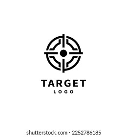 Snipper-Zielsymbol, Vektorlogo-Design