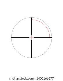 Sniper Target Scope Sight Isolated On Stock Vector (Royalty Free ...