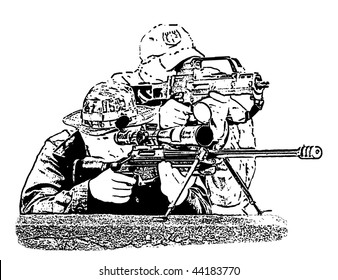 Sniper Rifle Silhouette Images, Stock Photos & Vectors | Shutterstock