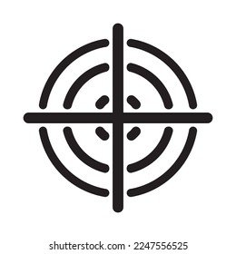 sniper telescope icon vector illustration logo design