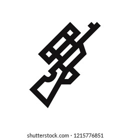 Sniper vector icon. Gun,weapon symbol.